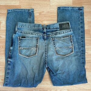 Ariat M2 Stirling Traditional Relaxed BootCut Light Wash Shasta Jeans 34 x 34